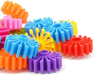 Early Education <strong>DIY</strong> <strong>Plastic</strong> Blocks Kindergarten Injection Modled Children's Gear Tooth Educational Toys