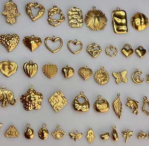 Toptan Diy ince paslanmaz çelik kaplama 18k gerçek altın kolye kolye uğurlu takı aksesuarları
