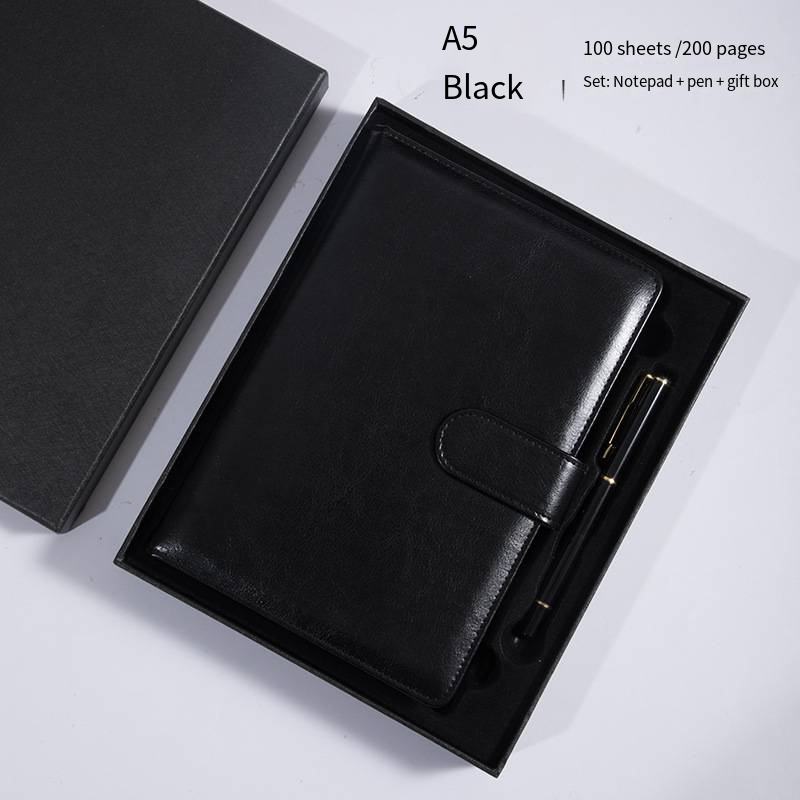 06-A5 diary pen black