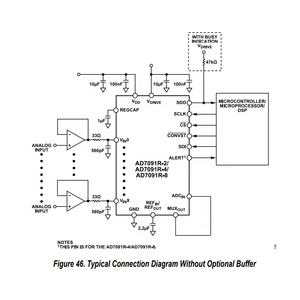 Dijital dönüştürücü IC 20-TSSOP Ultralow güç 4-Channel 12Bit SAR ADC IC çip AD7091R-4BRUZ için AD7091R-4BRUZ-RL7 12-Bit Analog - Product Image 4