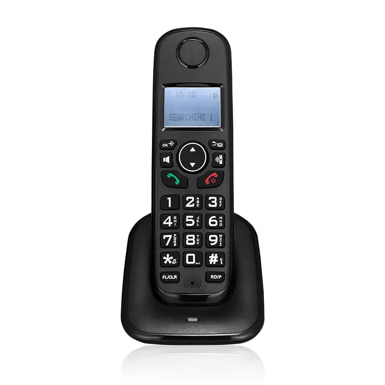 Dect 6.0 telefono Cordless digitale a pulsante grande per telefono fisso domestico