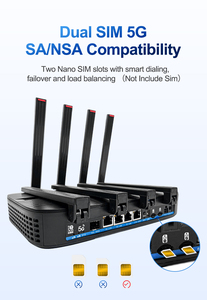Tốc độ không dây cực cao 19000Mbps Wifi 7 Bộ định tuyến ba băng tần mạng openwrt Bộ định tuyến Wifi 7 lưới Bộ định tuyến Gigabit Bộ định tuyến đa Sim - Product Image 5