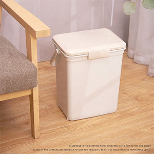 Yıkanabilir iç kutu ile kokuları azaltmak için kolu ile şık çöp kutusu taşınabilir koku giderici çöp kutusu - Product Image 4