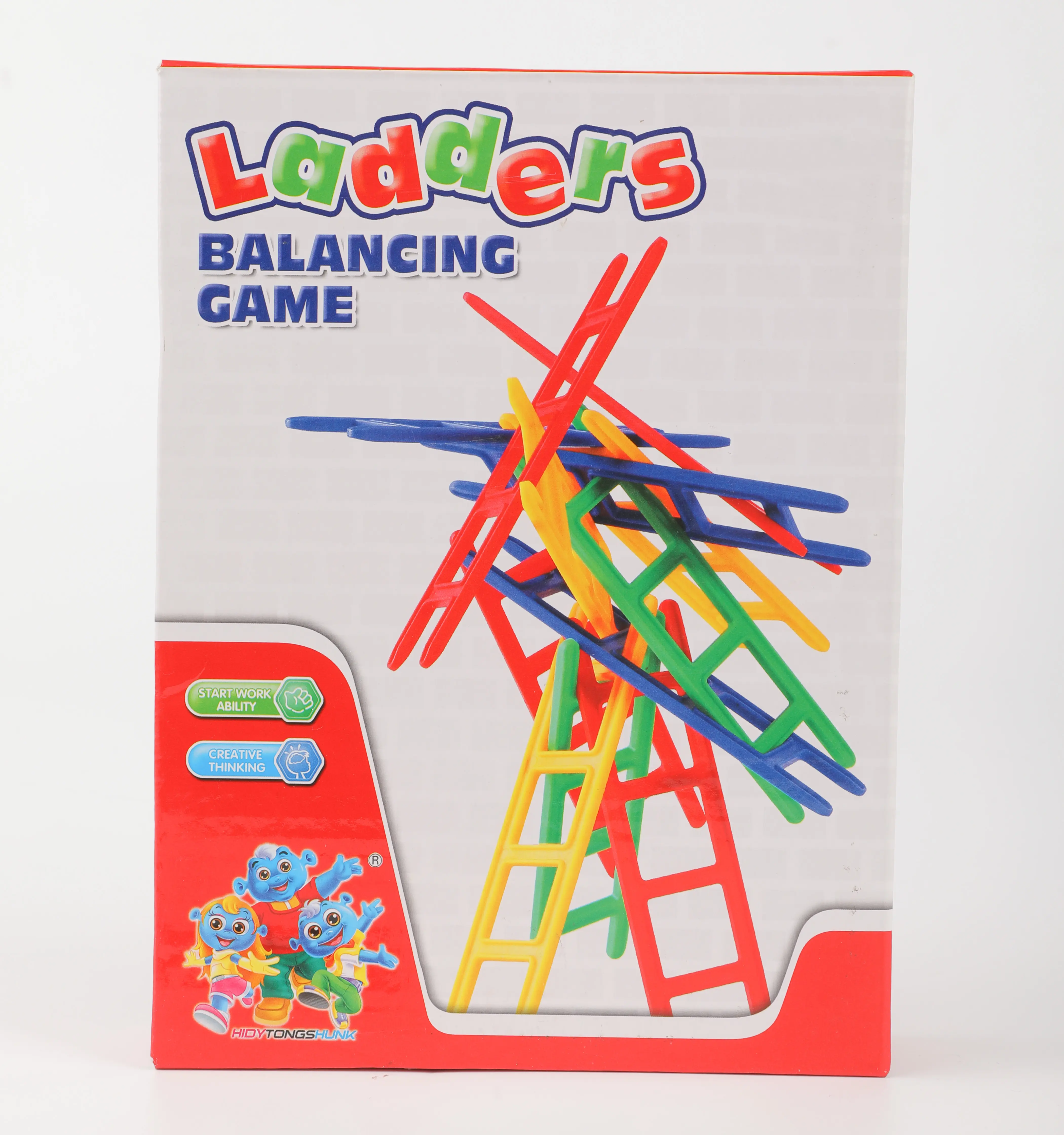 Juguete educativo clásico para niños, juguete educativo con escalera de equilibrio de plástico
