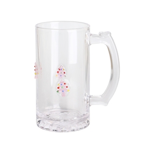 500 ml New <strong>Design</strong> Beer Glass <strong>Mug</strong> <strong>with</strong> Icon Glass <strong>Different</strong> Shape Icon Glass in Factory - Product Image 6