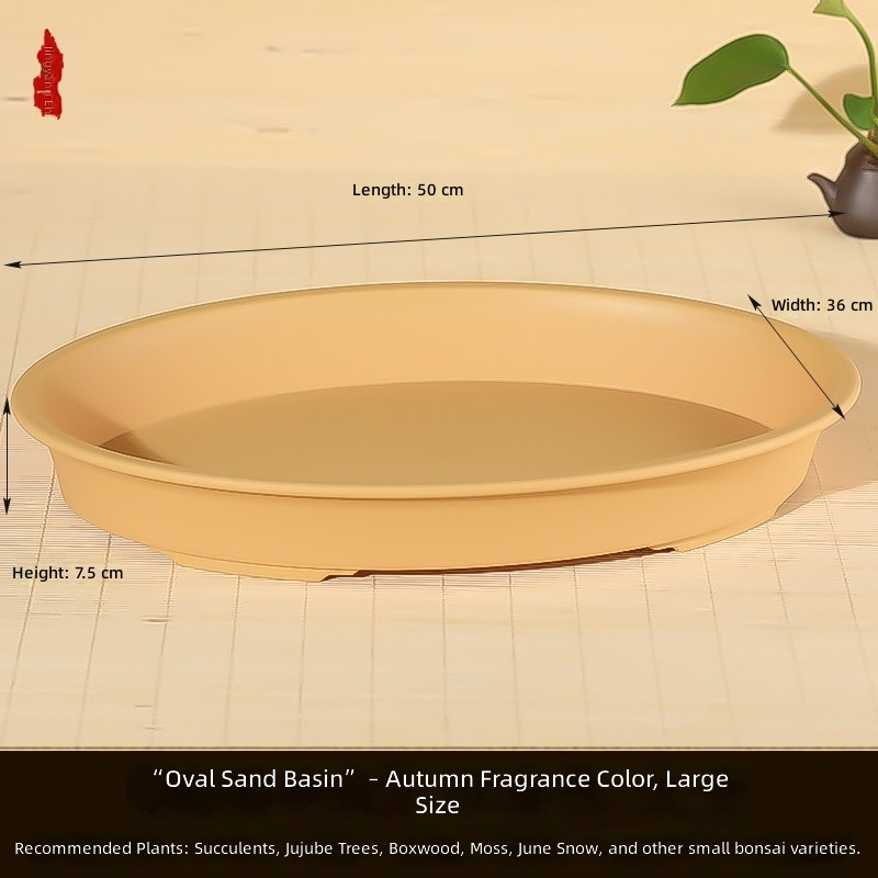 Resina - Amarillo dorado - 50 cm de largo - 36 cm de ancho - 7.5 cm de alto con agujeros
