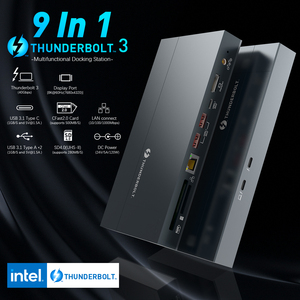 Intel sertifikalı 8K DisplayPort Thunderbolt 3 evrensel yerleştirme istasyonu güç teslimatı 500 Mb/s CFast 2.0 kart okuyucu USB 3.0 - Product Image 2