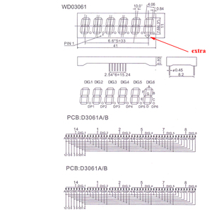 0,30 Zoll kleine blaue 7-Segment-LED-Anzeige 6-stellige oder 6-stellige 7-Segment-LED-Anzeige - Product Image 2