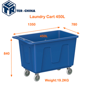 Xe đẩy cho hàng hóa giặt ủi & Thiết bị lưu trữ xe đẩy nhựa với bánh xe tay xe & xe đẩy - Product Image 2