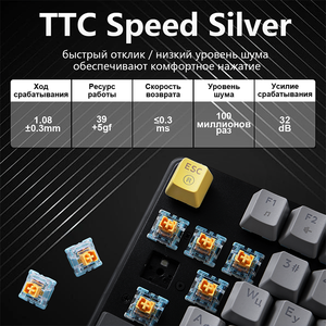 Hiệu Suất Cao RGB Bàn Phím Có Dây Kết Nối 87 Phím Chơi Game Bàn Phím Song Ngữ Keycaps Tiếng Anh Và Tiếng Nga - Product Image 4
