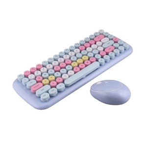 Teclado inalámbrico colorido de 2,4G con ratón óptico Juego de teclado y ratón de diseño compacto - Product Image 4