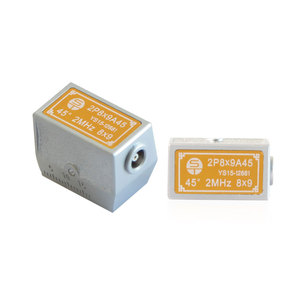 YUSHI NDT UT配件超声波换能器8 * 9毫米角光束探头，频率2MHz/4MHz