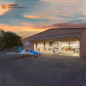 Edificio de estructura de acero hangar prefabricado con marco espacial de gran envergadura de diseño moderno al por mayor - Product Image 1