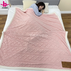 Chất Lượng Cao Bán Buôn 3D Jacquard <span class=keywords><strong>Sherpa</strong></span> Chăn Lông Cừu Sang Trọng Ném Chăn Chất Lượng Cao Mềm <span class=keywords><strong>Sherpa</strong></span> Chăn - Product Image 3