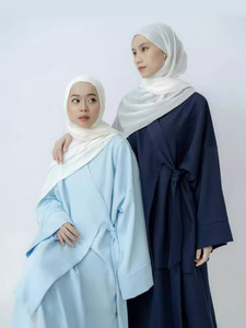 Dubai mütevazı yaz mütevazı kadınlar için iki parçalı Set zarif kayış üst etek K201 suudi arabistan orta doğu için Polyester yapılmış - Product Image 3