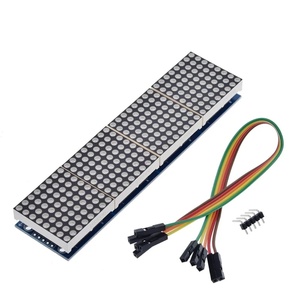 MAX7219 modulo a matrice di punti microcontrollore Display di controllo 4 In uno con linea 5P