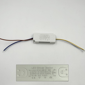 3 สี LED ไดร์เวอร์อินพุตแบบไม่แยกแรงดันไฟฟ้า 180-265V 220mA - Product Image 5