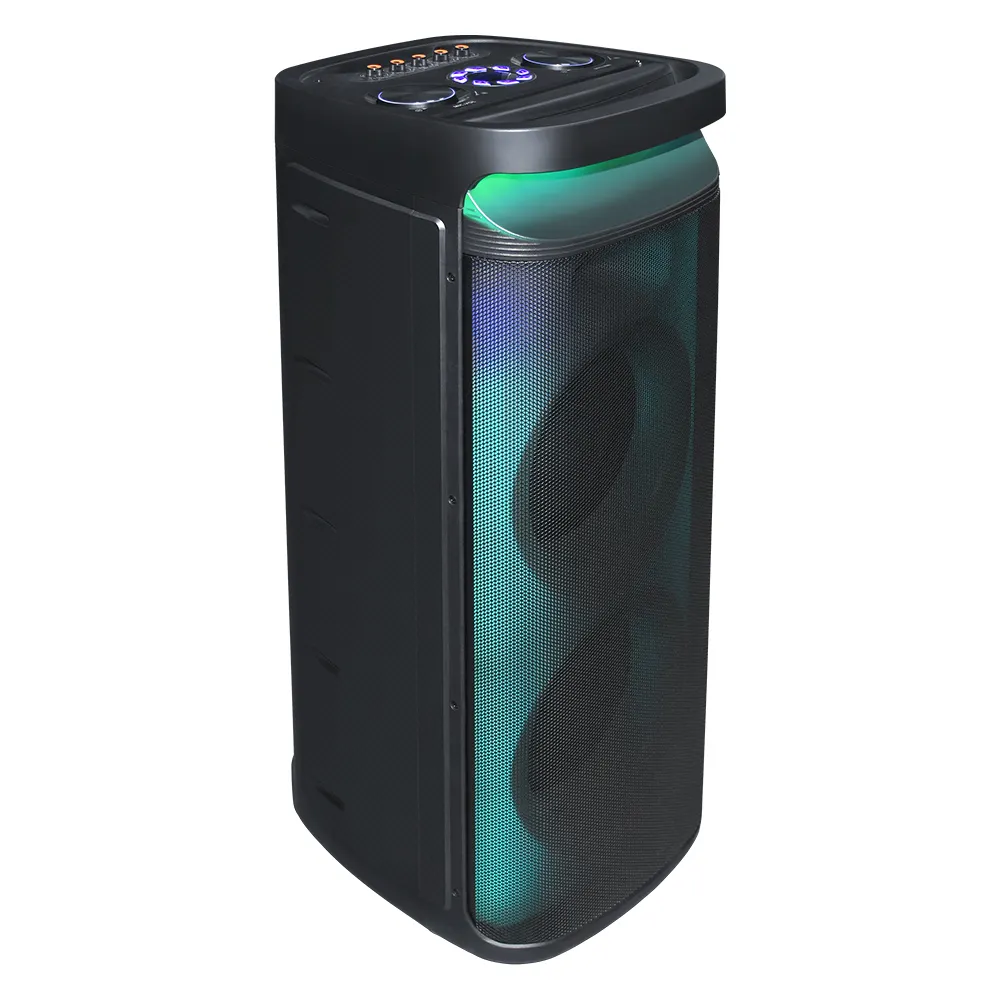 Nieuwe Dual 10Inch Big Power Led Licht Draadloze Draagbare Multifunctionele Dj Party Bluetooth Speaker Met 5400Mah Voor Hot Sales
