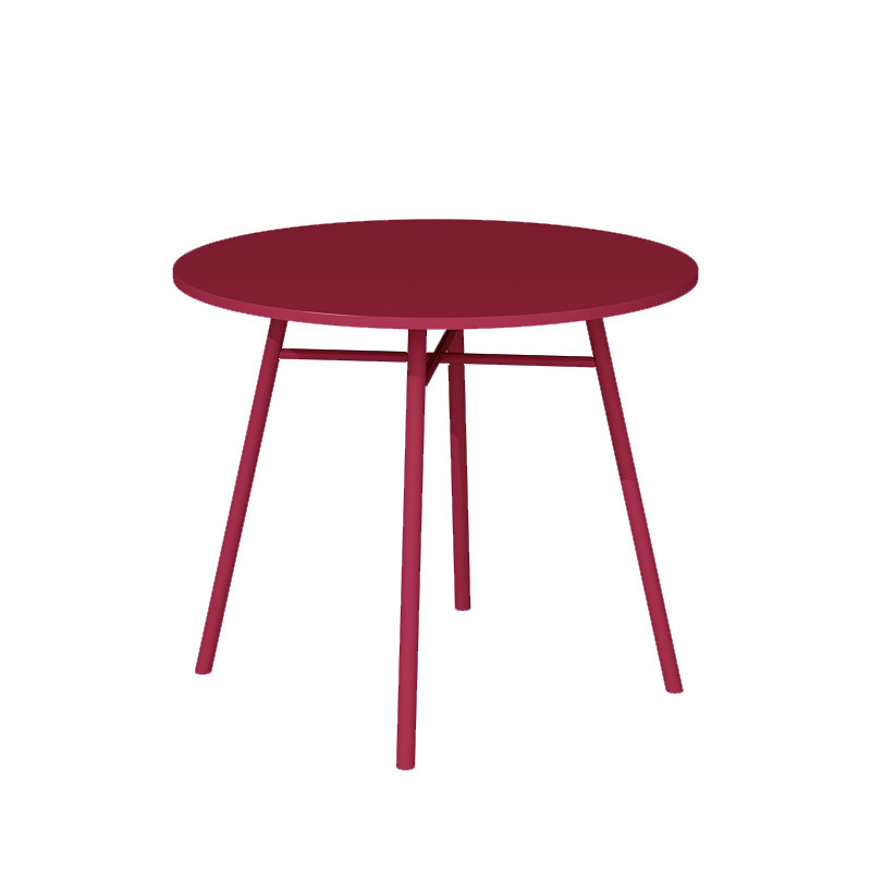 Table ronde rouge