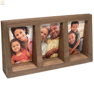 Ahşap üç boyutlu masaüstü çerçevesi resim çerçevesi, basit, özelleştirilebilir renk - Product Image 1