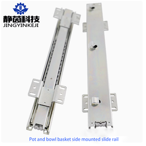 Có thể điều chỉnh khoảng cách kéo giỏ đặc biệt đệm trượt đường sắt cho tủ bếp/bát giỏ tủ/gia vị giỏ bên & dưới núi - Product Image 3