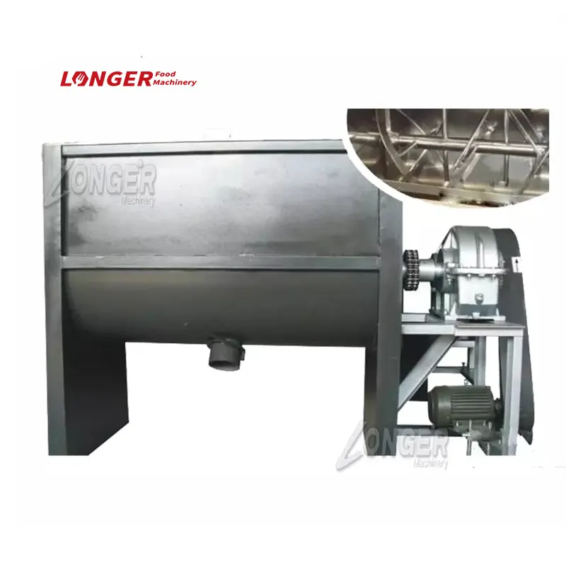 Máquina de mistura de alimentação de galinhas em aço inoxidável | parafuso tipo misturador de alimentação