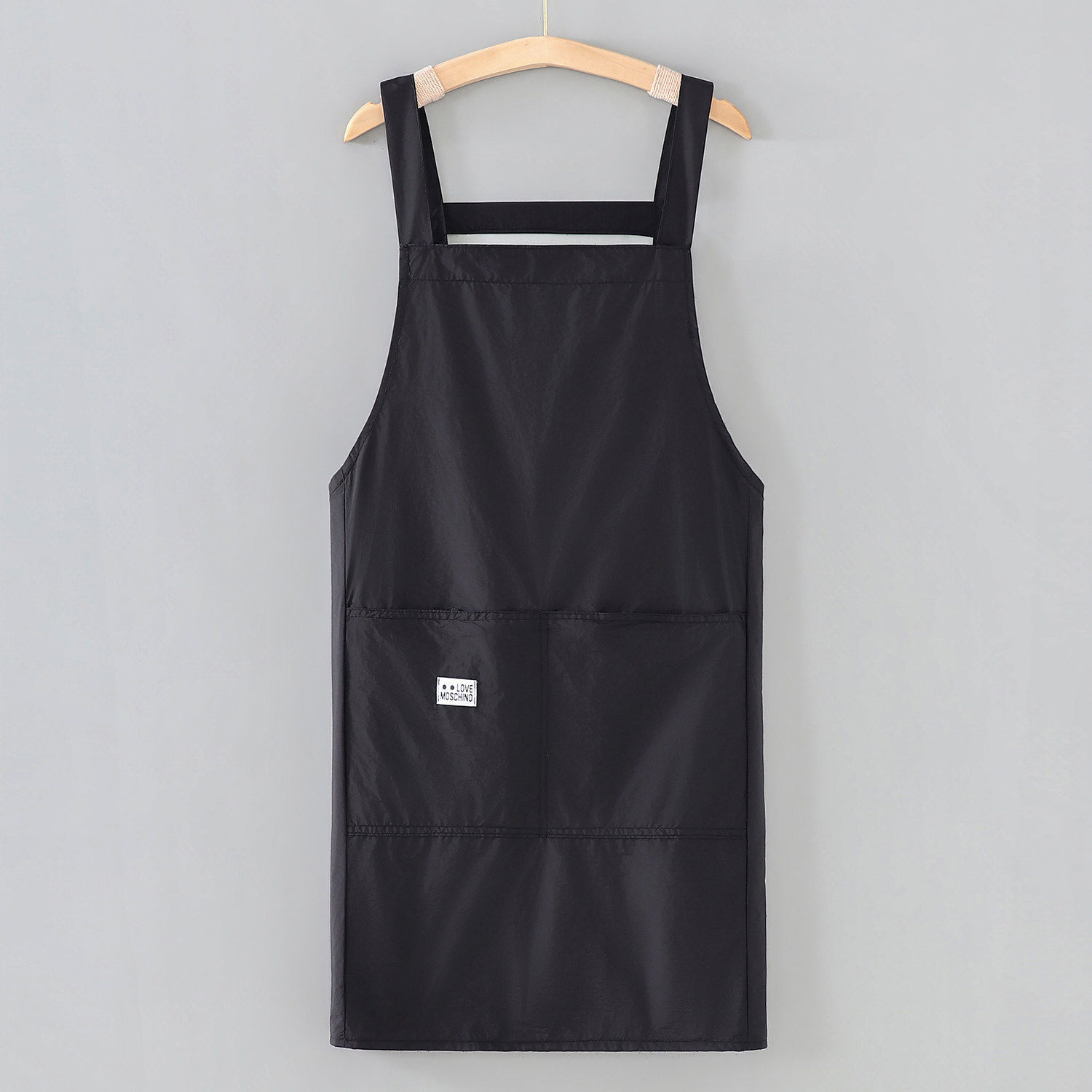 Sangle de poche zippée noire, légère et respirante