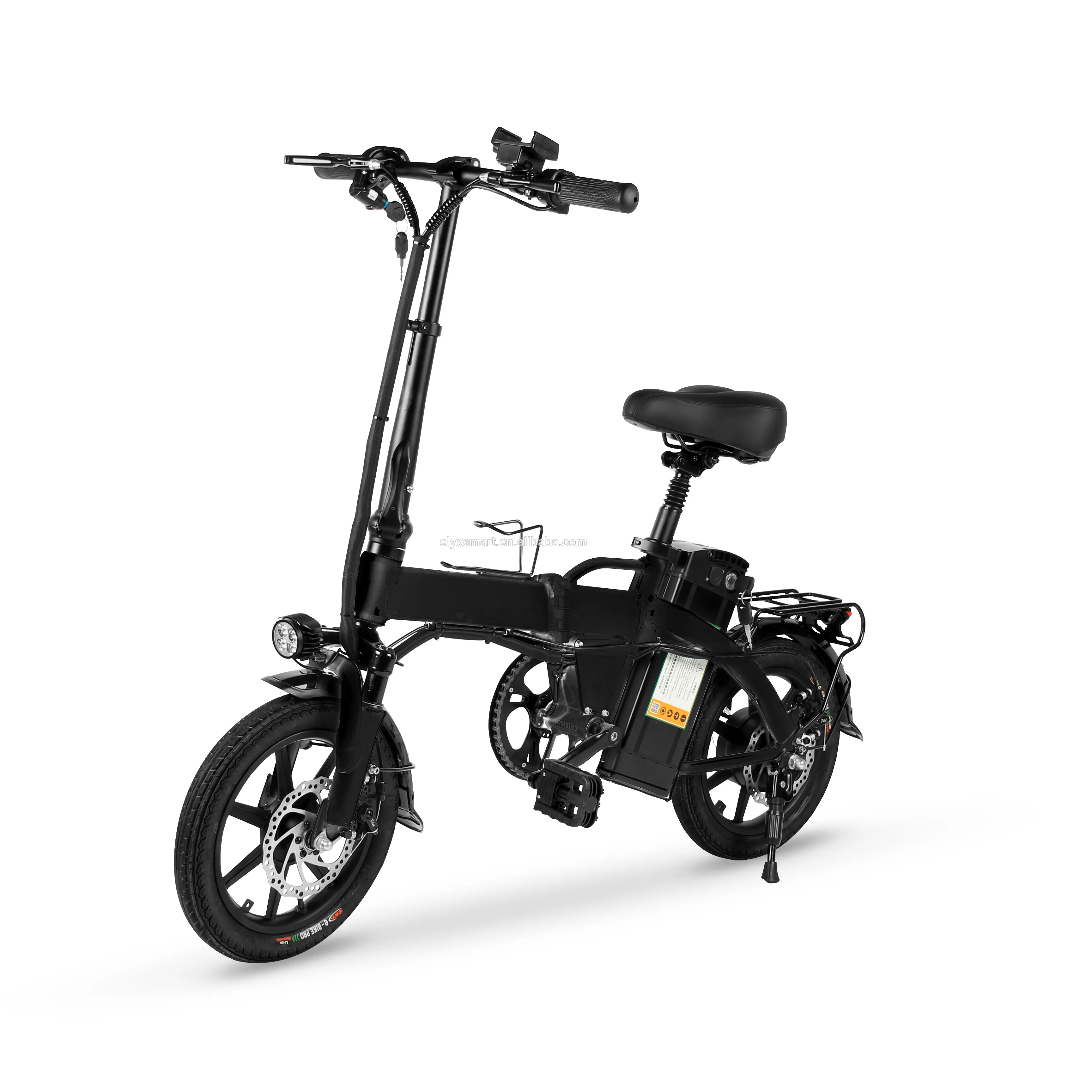 QQ Elyxon OEM fabrika toptan fiyat 14 "katlanır elektrikli bisiklet 48V lityum pil Mini bisiklet elektrikli bisiklet Scooter