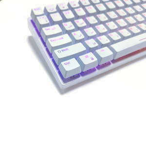 Teclado mecánico óptico retroiluminado RGB de moda para juegos con cable Mini USB personalizado con interruptor verde y rojo de 83 teclas DIY - Product Image 6