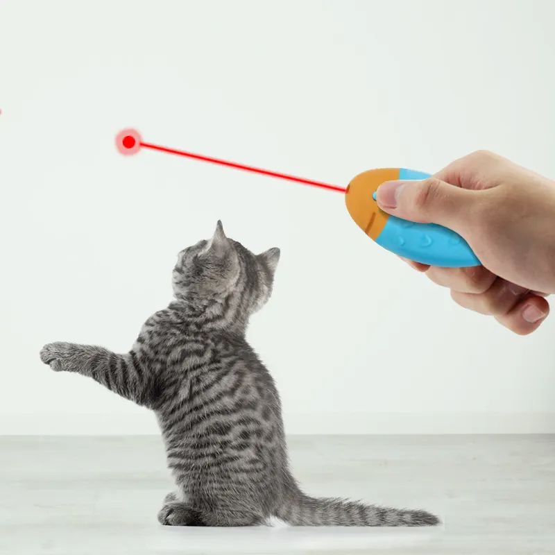 Laser électronique à infrarouge pour animaux de compagnie, jouet de chasse pour chats, jouets écologiques pour chats durables, les deux supportent tous les jours