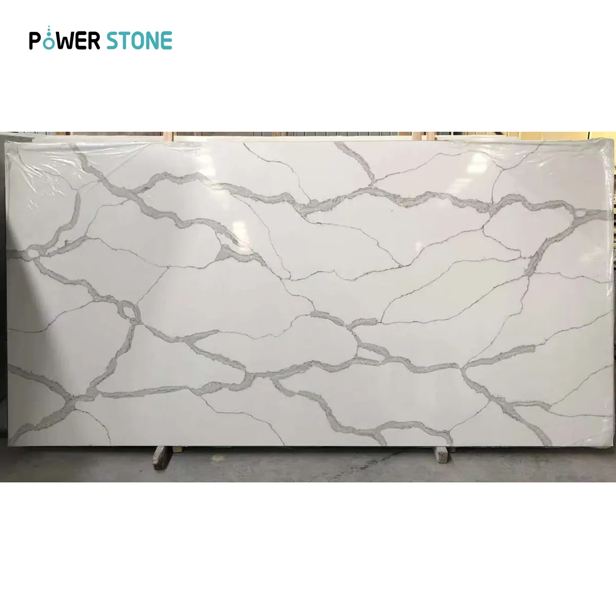 POWER STONE Encimera de cocina de cuarzo TopMarble Sheet Panel de pared Nuevo color Precio bajo Fabricante Hotsale Paneles de piedra GEMA5017