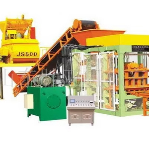 Máquina de bloques de pavimentación, QT10-15 de hormigón entrelazado, máquina de fabricación de bloques de hormigón automática - Product Image 1