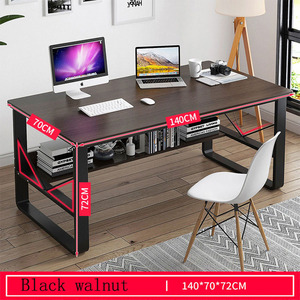 Scrivania per computer semplice e moderna scrivania da scrivania combinazione scaffale per studenti a casa scrivania con libreria - Product Image 6