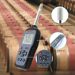HENGKO HG972 Multifunción Termómetro de mano Higrómetro Registrador de datos de temperatura y humedad Medidor con interfaz USB