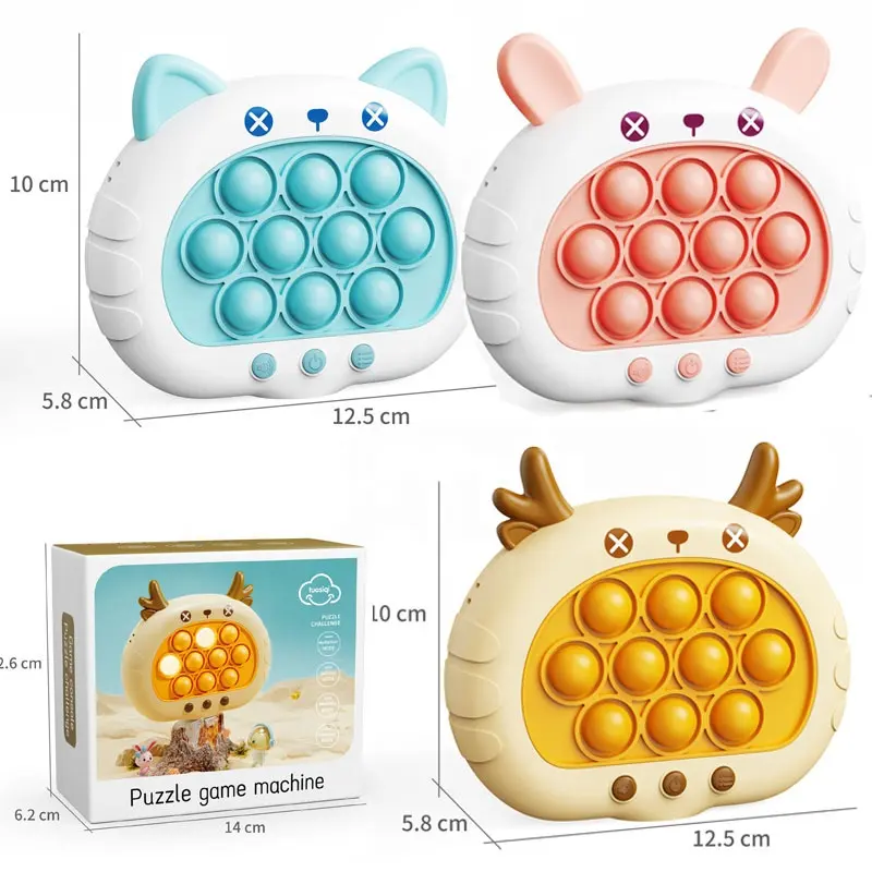 New Quick Pop Push Electronic Game Fast Push Game Squeeze Animal Relieve Stress Toys Original Puzzle Pop Game