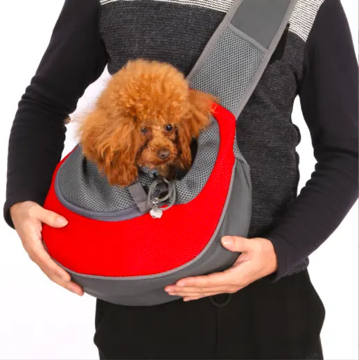 חמוד חיצוני נוחות נסיעות Tote תיק פאוץ רשת אוקספורד אחת קלע כתף תיק לחיות מחמד כלב כלבלב Carrier