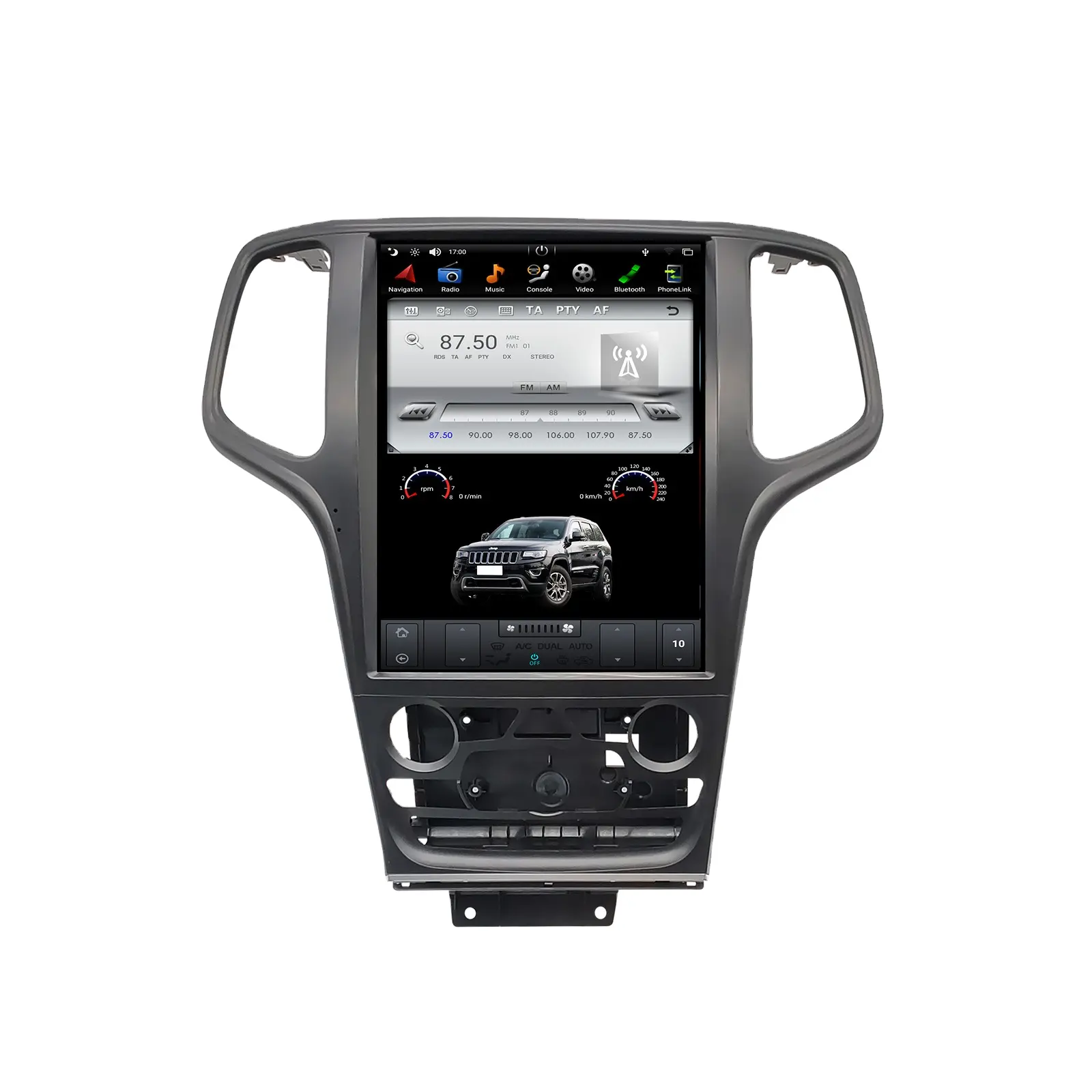 12,1 Zoll 4G 64G Auto DVD-Player Touchscreen-TV für Jeep Grand Cherokee 2011