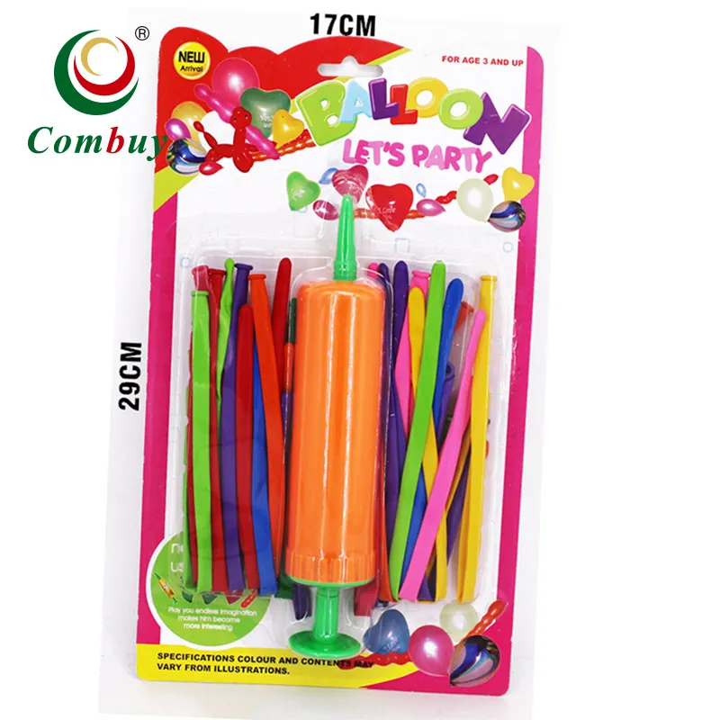 Funny colorful set inflatable 26pcs long balloon for party