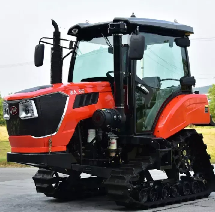 Tractor de maquinaria agrícola 90HP NF, tractor de pista de goma nongfu NF 902 para uso agrícola
