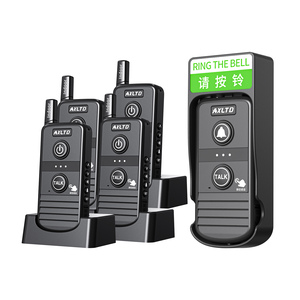 Timbre de timbre inalámbrico alimentado por USB/batería con intercomunicador: La solución definitiva para locales comerciales, tiendas y oficinas concurridas - Product Image 1