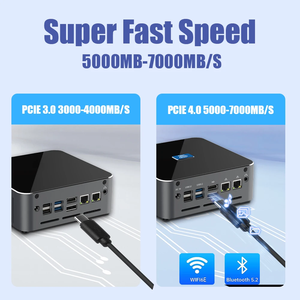 MOREFINE S600 13th Gen Intel Core <strong>I7</strong> 13800H DDR5 Mini <strong>PC</strong> 14 Core 20 Thread Windows11 2*M.2 NVME 2*LAN Gaming <strong>PC</strong> Desktop