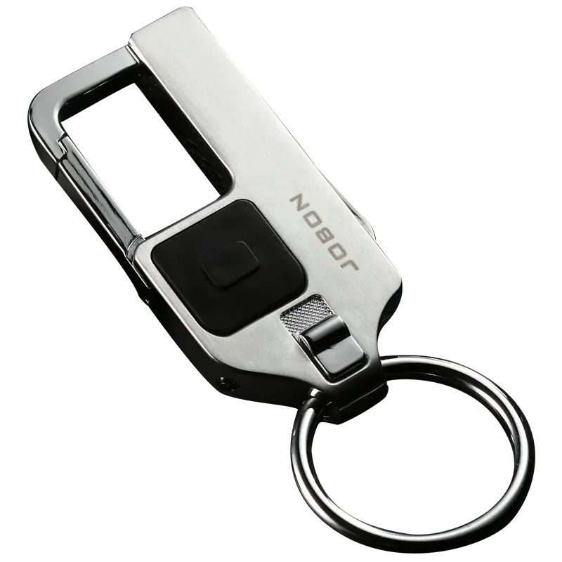 JOBON porte-clés multifonctionnel en métal 3 en 1, LOGO personnalisé de luxe, avec couteau, lumière LED, ouvre-bouteille, porte-clés de voiture avec boîte cadeau