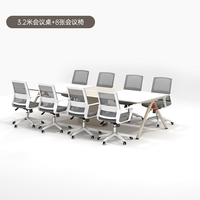 Table de conférence de 32 m, chaise x8