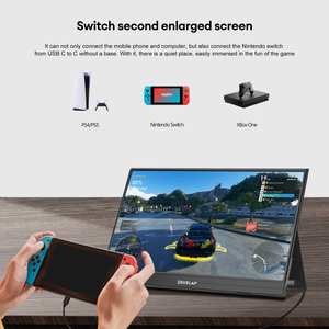 15.6-Inch Lightweight Portable FHD <strong>LCD</strong> <strong>Display</strong> Supports Type C Connection Mobile Phone <strong>Computer</strong> Extended Split Screen Use Laptop - Product Image 6