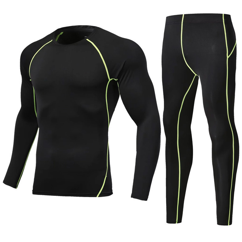 1801 haut noir et vert + 1802 pantalon noir et vert