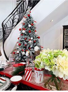 OBL kar yağışı noel ağacı şemsiye tabanı ile yapay ağaç diğer noel süslemeleri ile süsler - Product Image 3