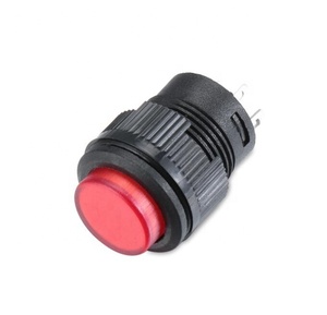 Self-locking 16MM Rast/Momentary push button schalter mit 5 Farbe LED beleuchtung 4Pin R16-503/AD r16-503/BD - Product Image 1