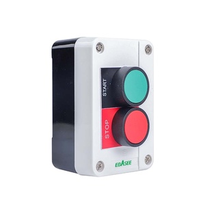 Scatola a 2 fori con pulsante verde da 22mm interruttore a pulsante di arresto di emergenza rosso - Product Image 1