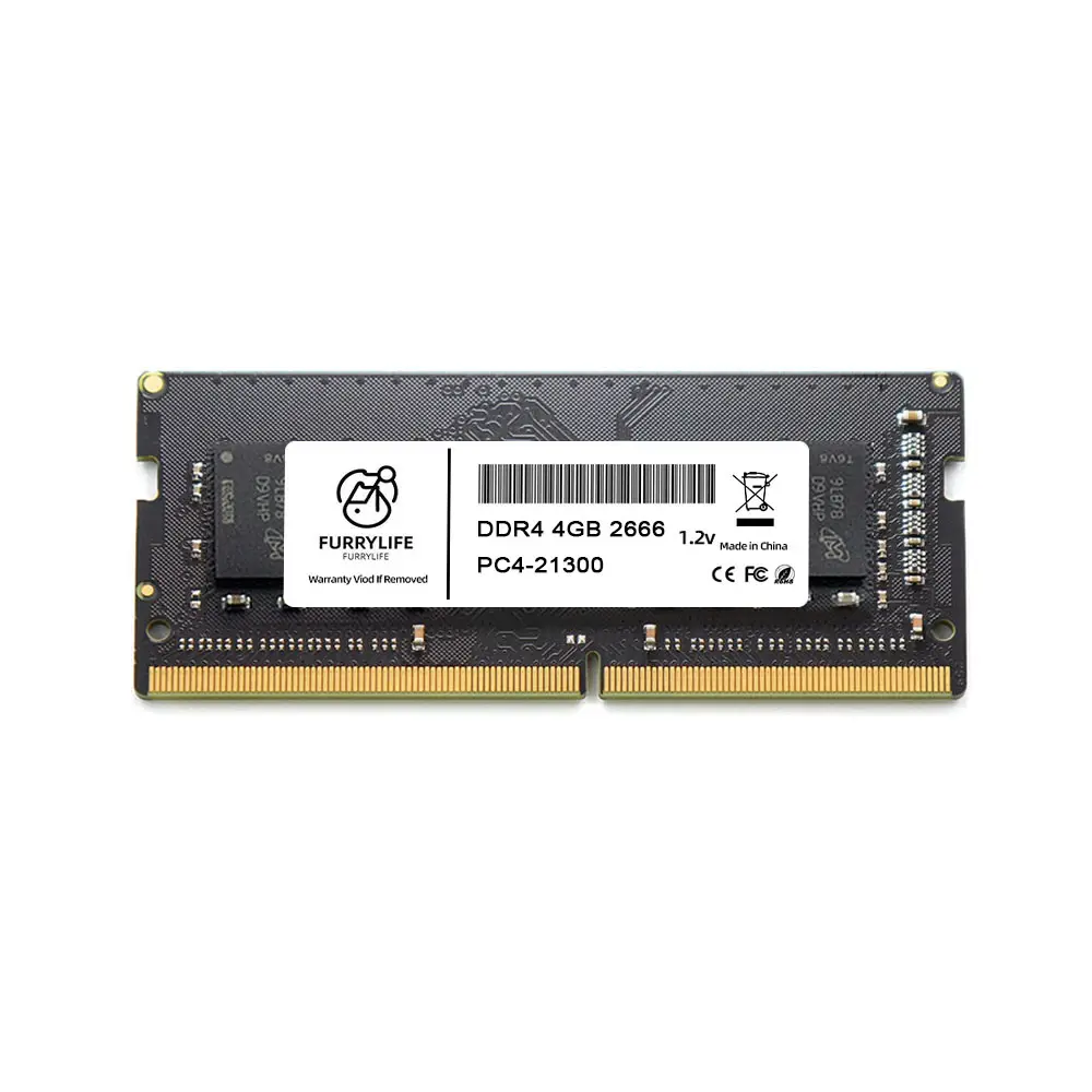 FurryLife ประสิทธิภาพสูง ddr4 ram 4gb 2666mhz หน่วยความจํา ram 1.2v แล็ปท็อป pc ส่วนประกอบคอมพิวเตอร์ ddr 4 ram