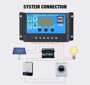 10A 20A 30A 12v 24v 48v PWM smart regolatore di carica solare MPPT regolatore di carica solare